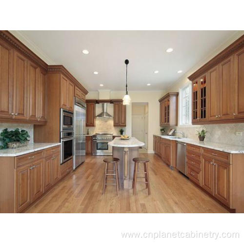 Luxury Shaker Style Solid Wood Kitchen Cabinet Design